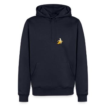 Banane 🍌 - Männer Premium Bio Hoodie - Navy - Vorne - Nico (187cm)