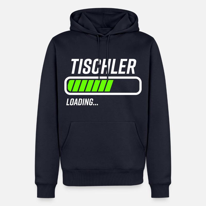 Tischler Loading Ladebalken - Männer Premium Bio Hoodie - Navy
