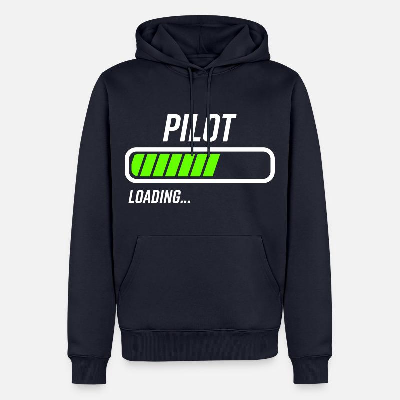 Pilot Loading Ladebalken - Männer Premium Bio Hoodie - Navy
