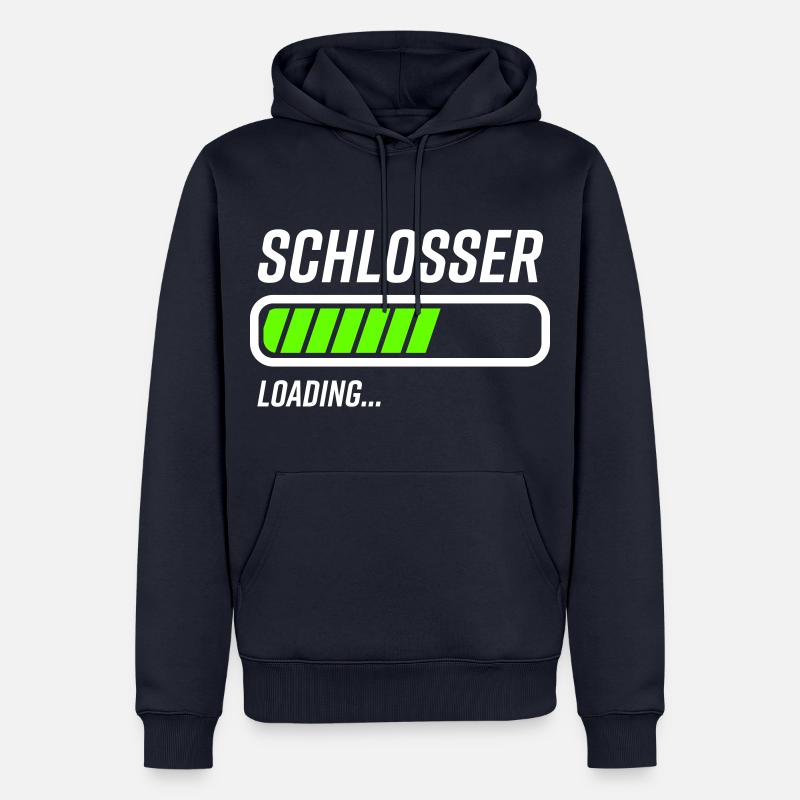 Schlosser Loading Ladebalken - Männer Premium Bio Hoodie - Navy