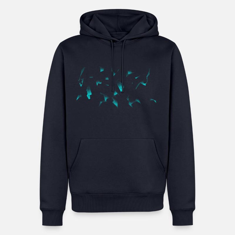 REDTWO FRIEDHOF b - Männer Premium Bio Hoodie - Navy