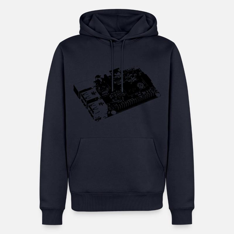 DIY - Raspberry Pi - Linux - Männer Premium Bio Hoodie - Navy