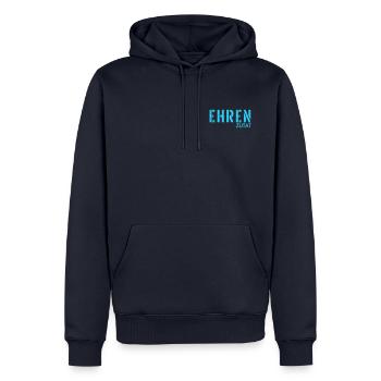Ehrenzutat Beziehung - Männer Premium Bio Hoodie - Navy - Vorne - Nico (187cm)
