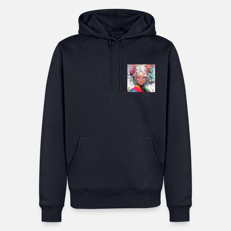 Epic Face - Männer Premium Bio Hoodie - Navy