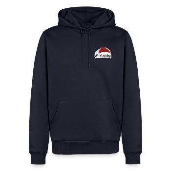 Flandria Klakske - Sweat à capuche Premium bio Homme - bleu marine - Devant - Nico (187cm)