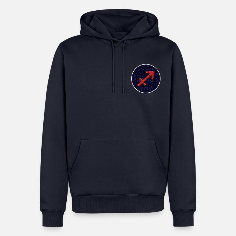 Saggitarius - Sweat à capuche Premium bio Homme - bleu marine
