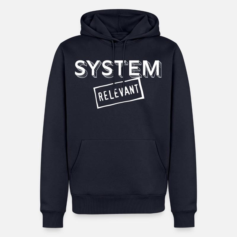 22 Systemrelevant - Männer Premium Bio Hoodie - Navy