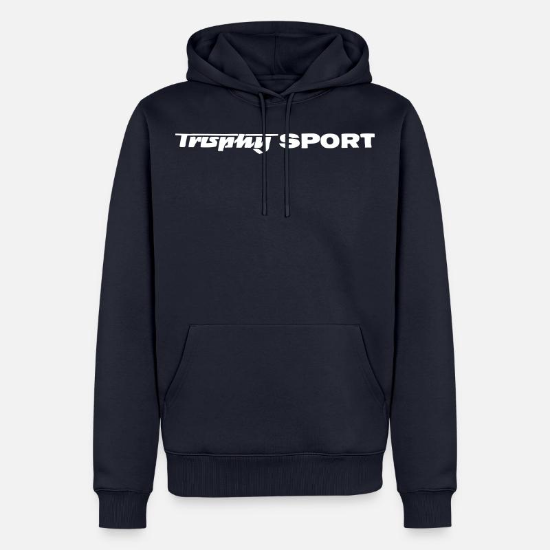 SPORT Trophée MZ - Sweat à capuche Premium bio Homme - bleu marine