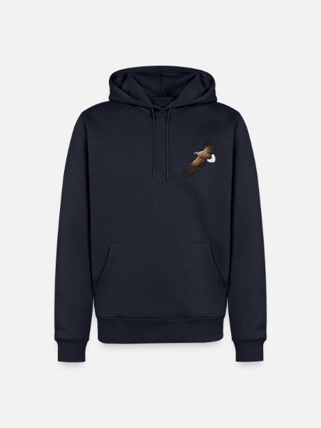 Seeadler im Flug - Männer Premium Bio Hoodie - Navy