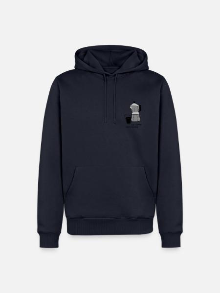 Ein Kaffee, per favore. - Männer Premium Bio Hoodie - Navy