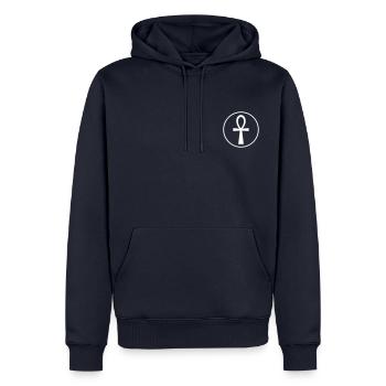 ankh egyptian symbol for life - Männer Premium Bio Hoodie - Navy - Vorne - Nico (187cm)