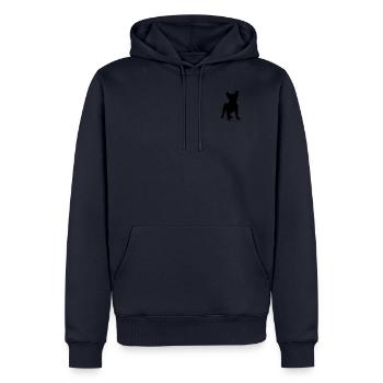 frenchielove - Men’s Premium Organic Hoodie - navy - Front - Nico (187cm)