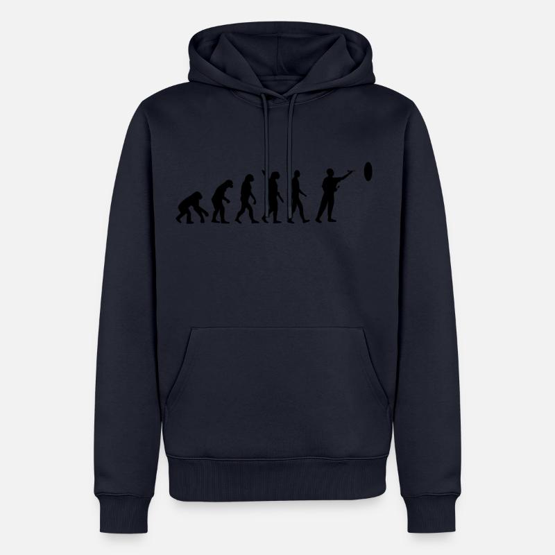 evolution DARTS DART DARTEN b - Männer Premium Bio Hoodie - Navy