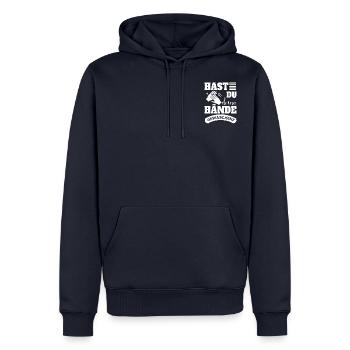 Hast Du Hände Gewaschen? Coronavirus COVID19 2020 - Männer Premium Bio Hoodie - Navy - Vorne - Nico (187cm)