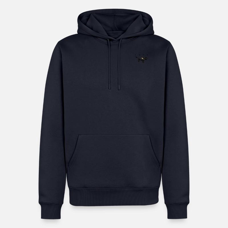 Amour de Schnauzer géant - Sweat à capuche Premium bio Homme - bleu marine