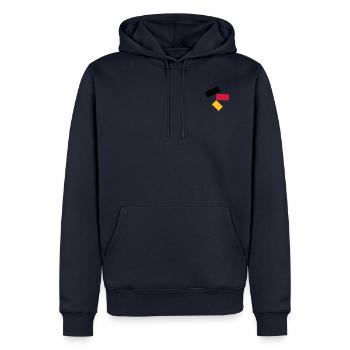 Flag Emblem - VECTOR - Men’s Premium Organic Hoodie - navy - Front - Nico (187cm)