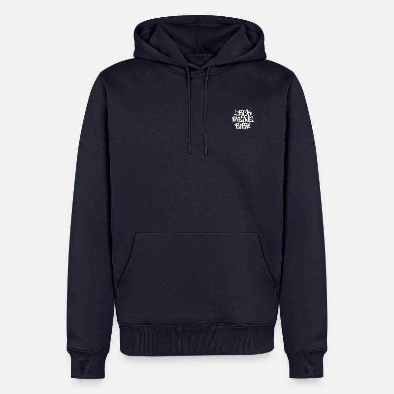 Leck Eier WHITE - Männer Premium Bio Hoodie - Navy