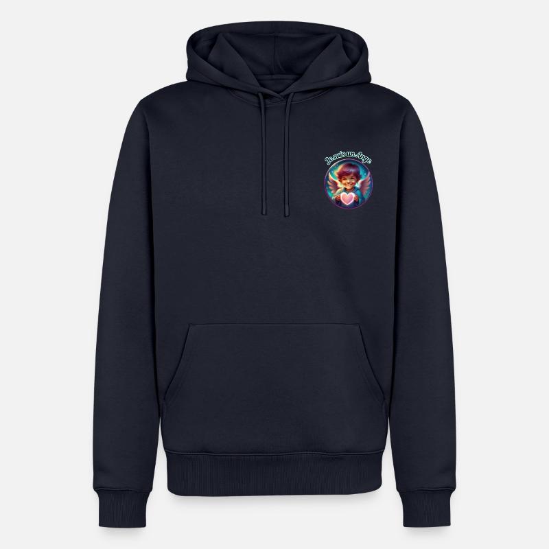 Ich bin ein Engel - Männer Premium Bio Hoodie - Navy