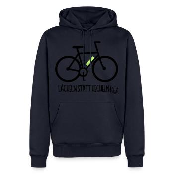E-Bike Pedelec Funny Gift Bike eMTB Bike - Men’s Premium Organic Hoodie - navy - Front - Nico (187cm)