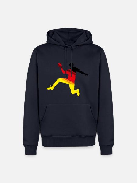 Cooles Deutschland Handballer Design Germany Go WM - Männer Premium Bio Hoodie - Navy