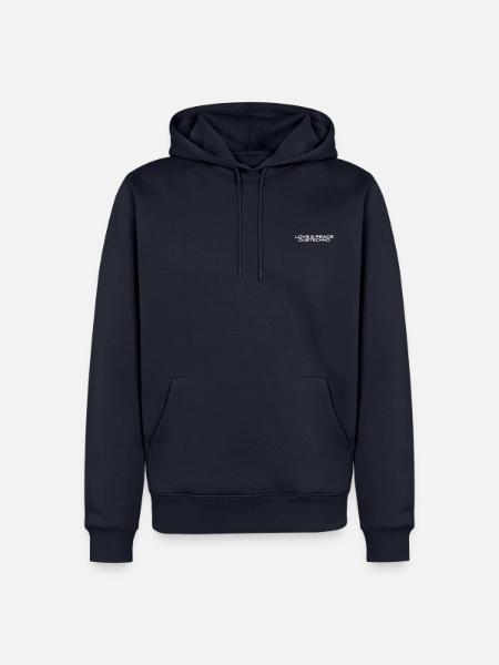 Aimez la paix et la dubtechno - Sweat à capuche Premium bio Homme - bleu marine