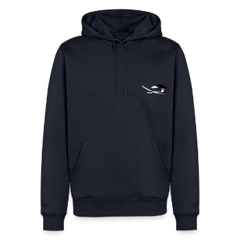 Planeur Planeur Planeur Planeur Planeur Planeur - Sweat à capuche Premium bio Homme - bleu marine - Devant - Nico (187cm)
