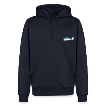 Pilote d’avion Avion Ultralight Ul c42 - Sweat à capuche Premium bio Homme - bleu marine - Devant - Nico (187cm)