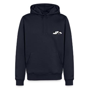 Glider Gliding Gliding Gliding Glider - Men’s Premium Organic Hoodie - navy - Front - Nico (187cm)