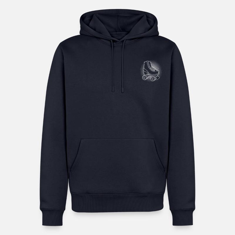 Roller quad Disco Party - Sweat à capuche Premium bio Homme - bleu marine
