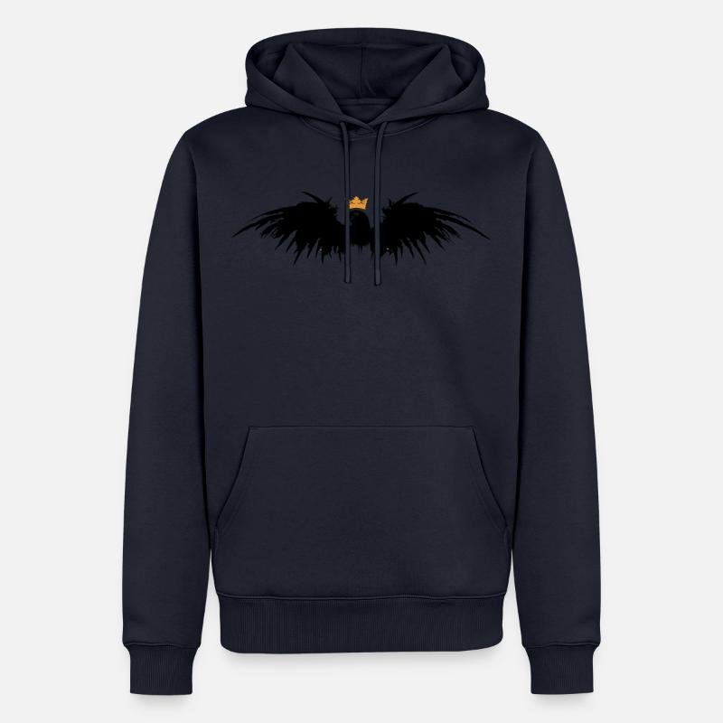 Adler Krone / Eagle Crown - Männer Premium Bio Hoodie - Navy
