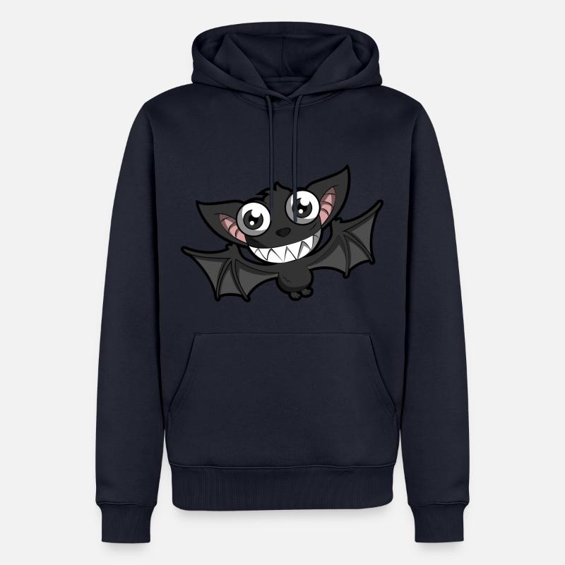 Chauve souris - Sweat à capuche Premium bio Homme - bleu marine