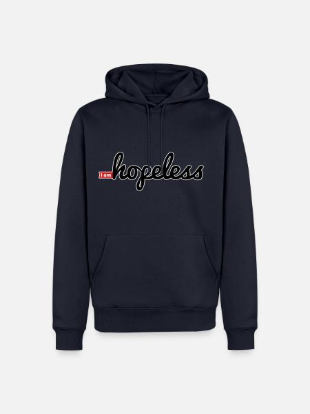 I am Hopeless - Männer Premium Bio Hoodie - Navy