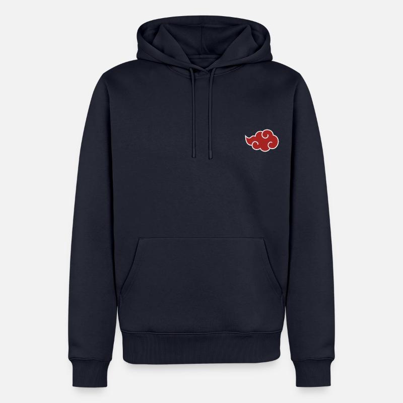Naruto Shippuden Nuage Akatsuki Comme Motif Coffre - Sweat à capuche Premium bio Homme - bleu marine