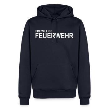 Freiwillige Feuerwehr Design - Männer Premium Bio Hoodie - Navy - Vorne - Nico (187cm)