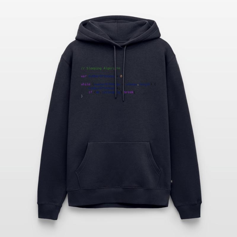 Programmierer Code Schäfchen zählen Logik Männer Premium Bio Hoodie