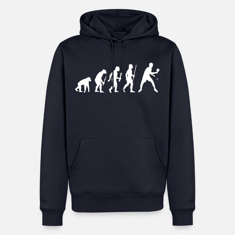 Table Tennis Evolution - Männer Premium Bio Hoodie - Navy
