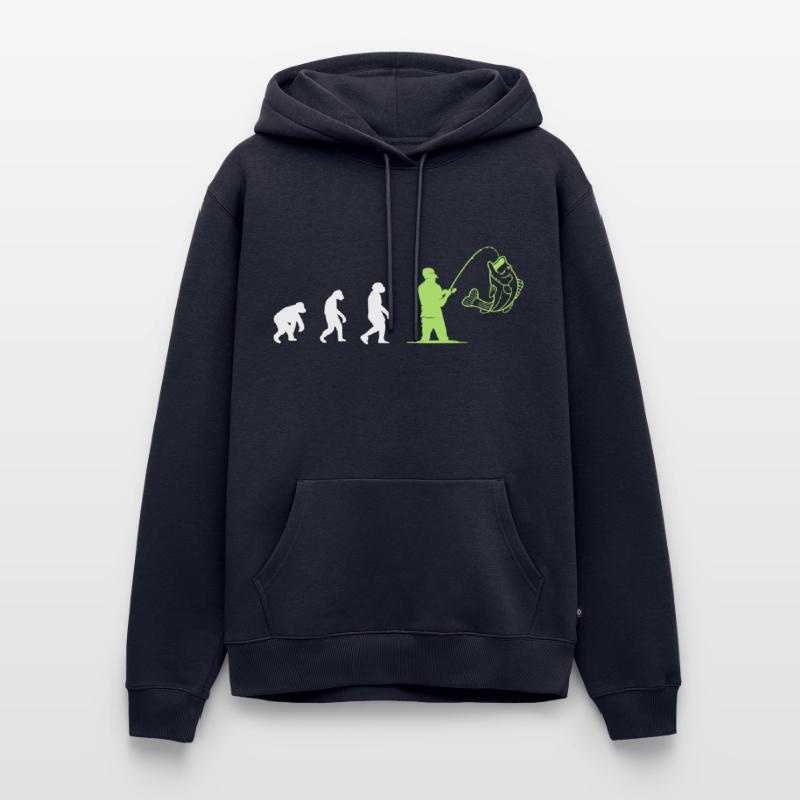Evolution Pêche Sweat à capuche Premium bio Homme