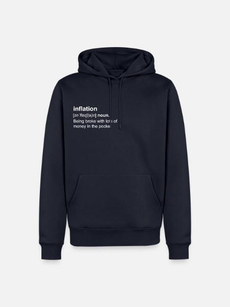 Inflation Definition - Männer Premium Bio Hoodie - Navy
