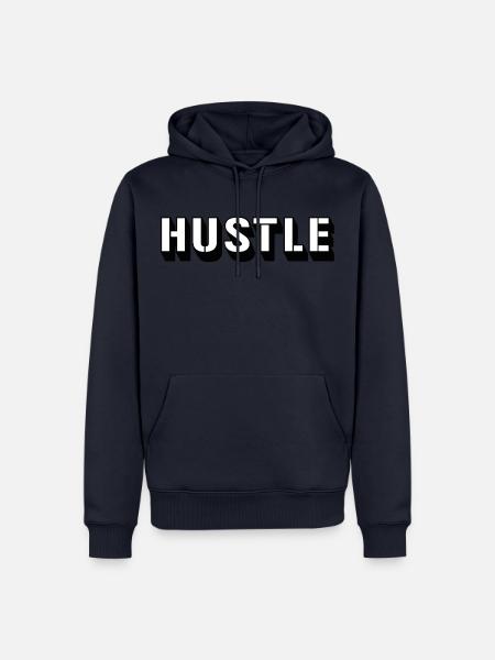 Hustle - Männer Premium Bio Hoodie - Navy