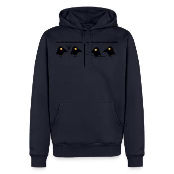 neue Verbindung der Raben - Männer Premium Bio Hoodie - Navy - Vorne - Nico (187cm)