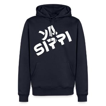 Ya Sippi - Männer Premium Bio Hoodie - Navy - Vorne - Nico (187cm)