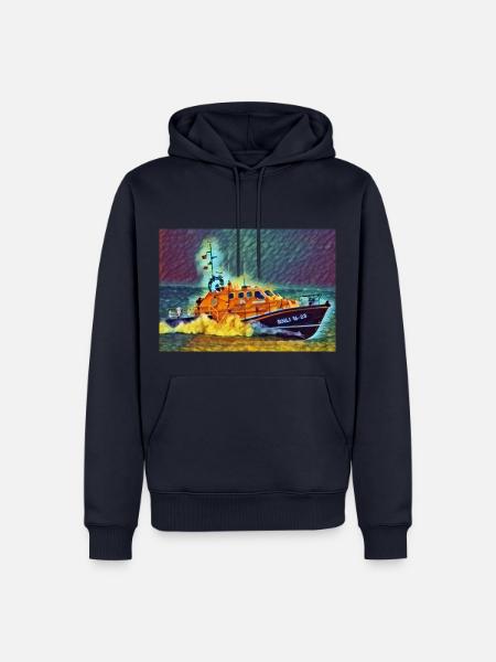 Rettungsboot Rettungsleine im Schlaf - Männer Premium Bio Hoodie - Navy
