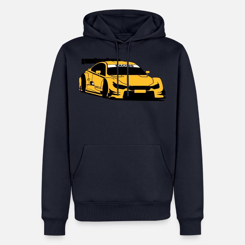 Touring-Car Racing - Sweat à capuche Premium bio Homme - bleu marine