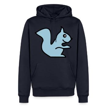 squirrel - Männer Premium Bio Hoodie - Navy - Vorne - Nico (187cm)