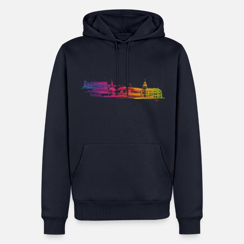 Detmold mal anders - Männer Premium Bio Hoodie - Navy