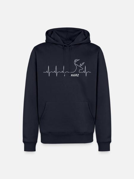 Harz - Männer Premium Bio Hoodie - Navy