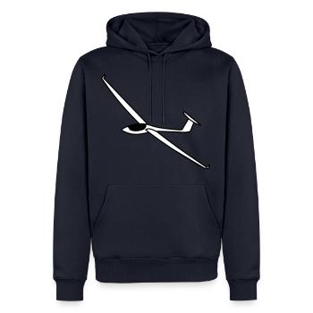 segelflugzeug asw27 - Männer Premium Bio Hoodie - Navy - Vorne - Nico (187cm)