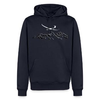 js1 Glider Glider Glider Pilot Pilot - Men’s Premium Organic Hoodie - navy - Front - Nico (187cm)