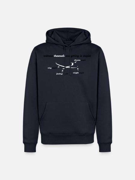 js1 Glider Glider Glider Pilot Pilot - Men’s Premium Organic Hoodie - navy