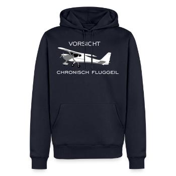 Ultraleichtflugzeug UL Pilot Flugzeug Flieger - Männer Premium Bio Hoodie - Navy - Vorne - Nico (187cm)